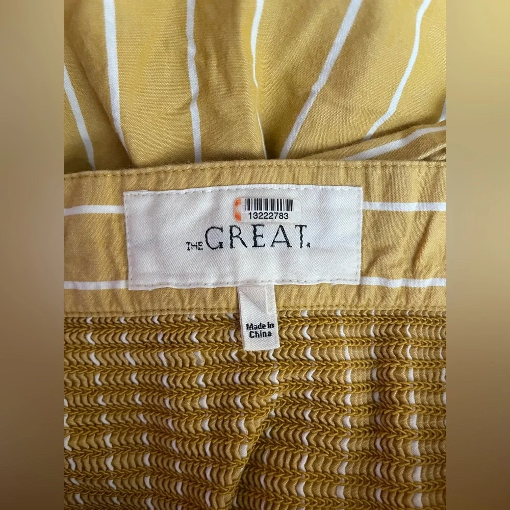 The Great Larel Yellow Striped Maxi Dress Size 2 Pockets - Picture 14 of 16